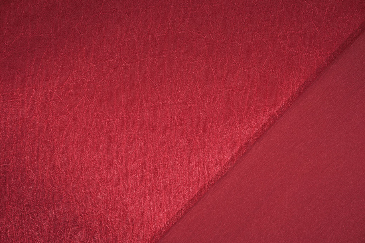 Crinkle Satin Red