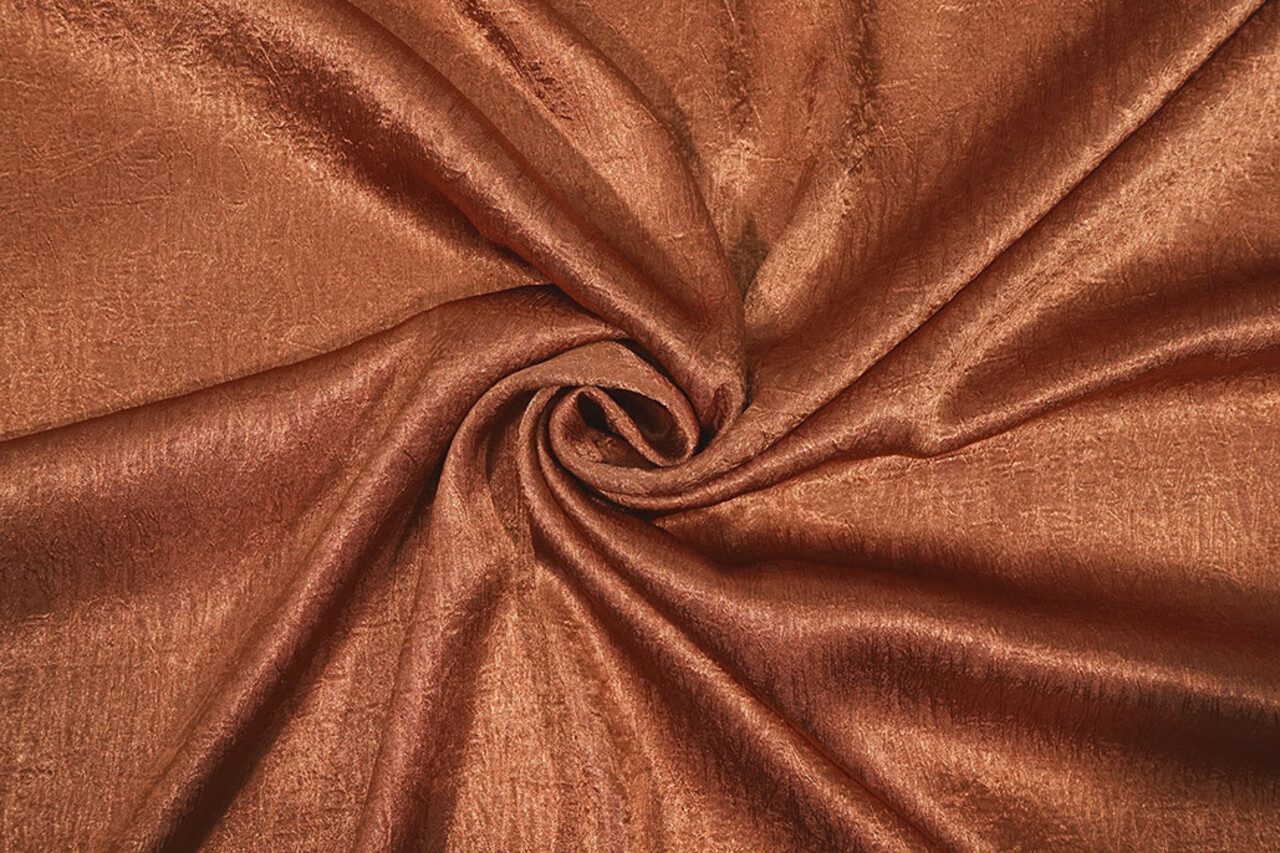 Crinkle Satin Brique