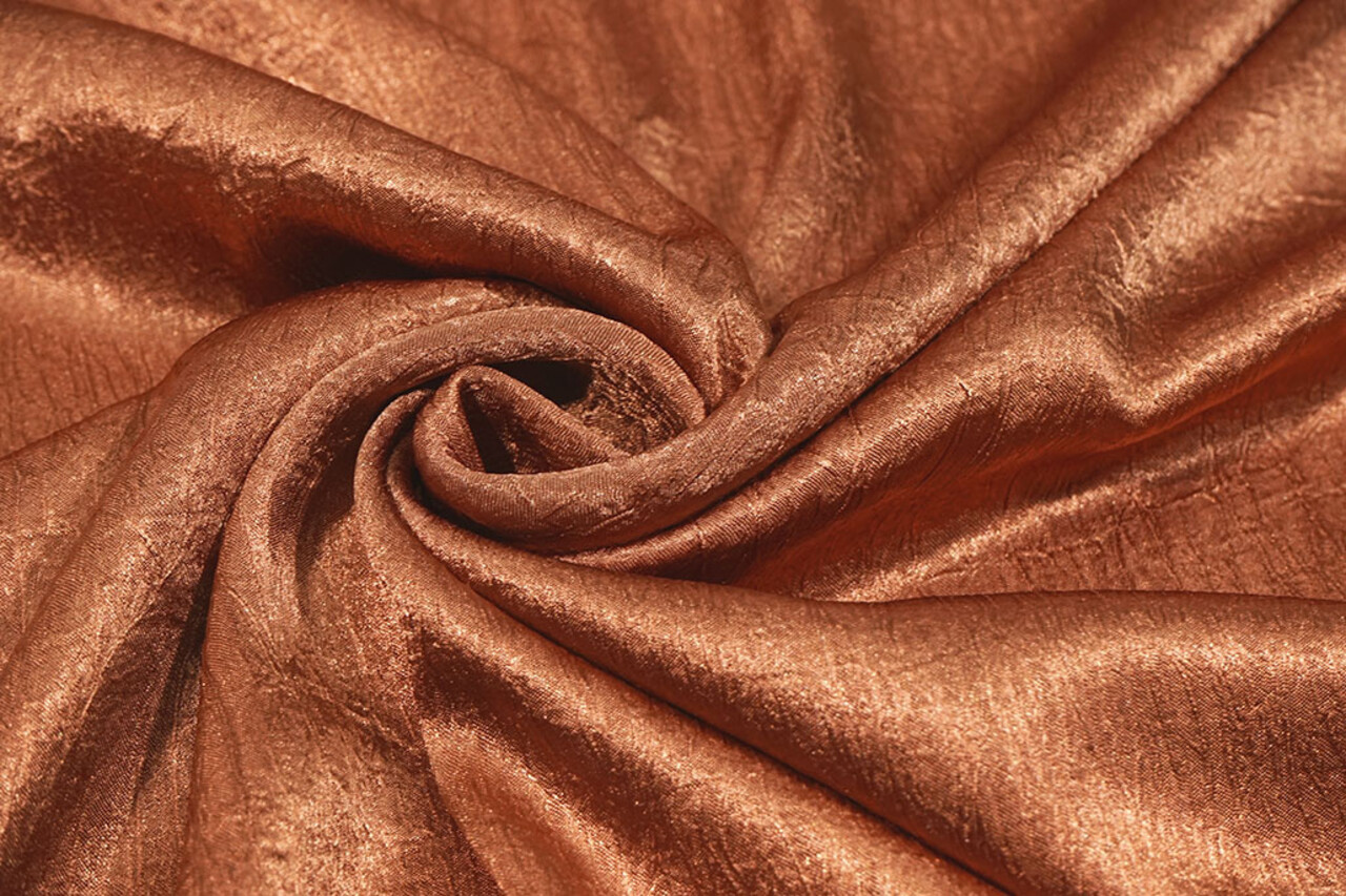 Crinkle Satin Brique