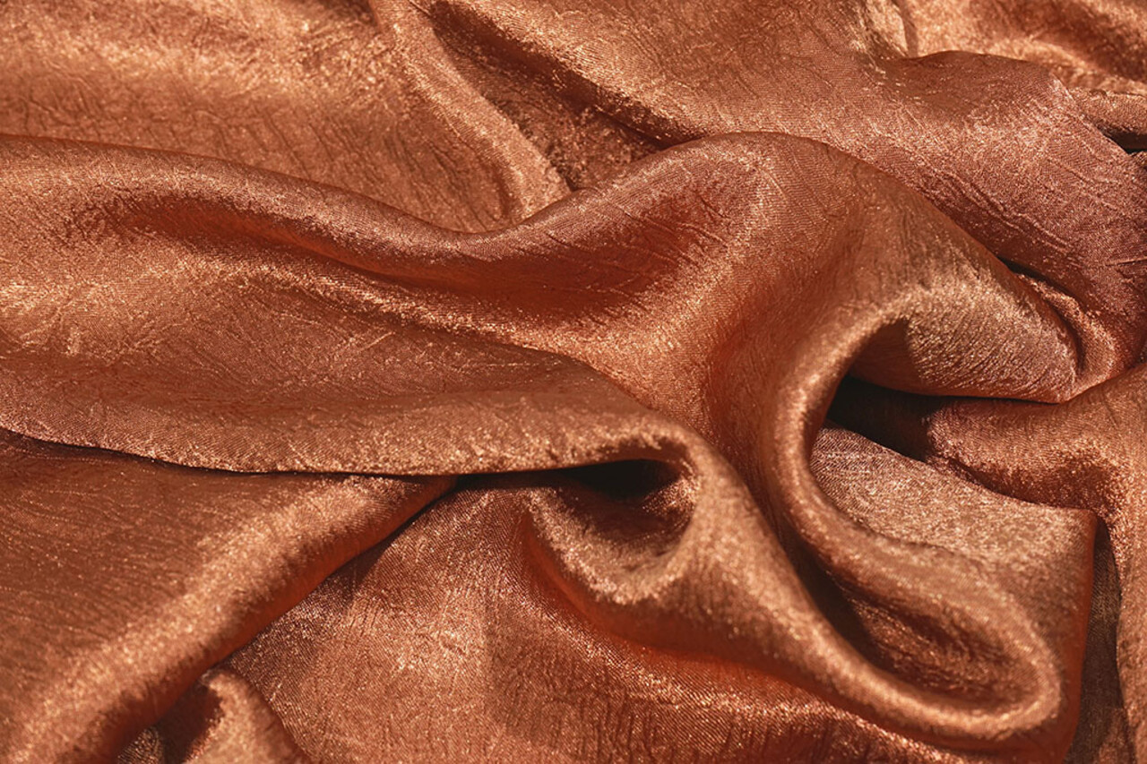 Crinkle Satin Brique