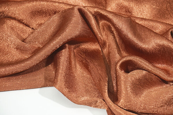 Crinkle Satin Brique