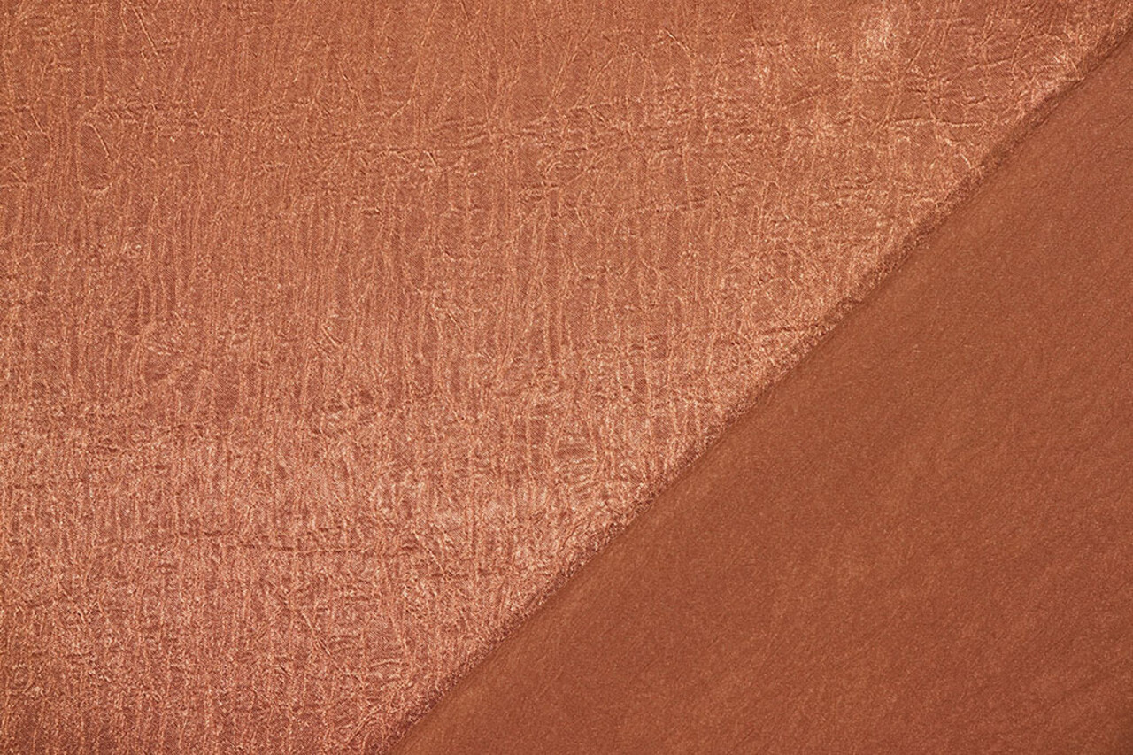 Crinkle Satin Brique