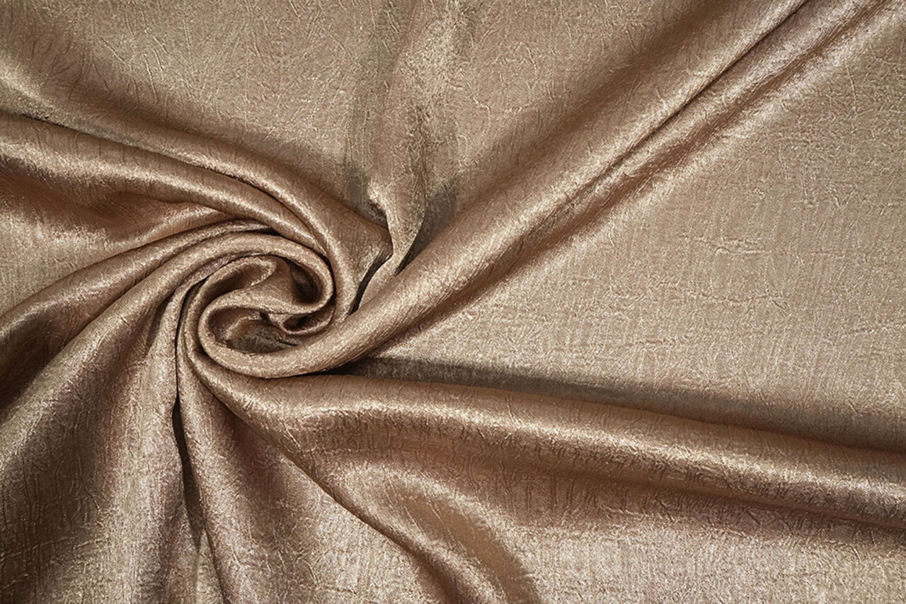 Crinkle Satin Taupe
