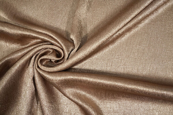 Crinkle Satin Taupe