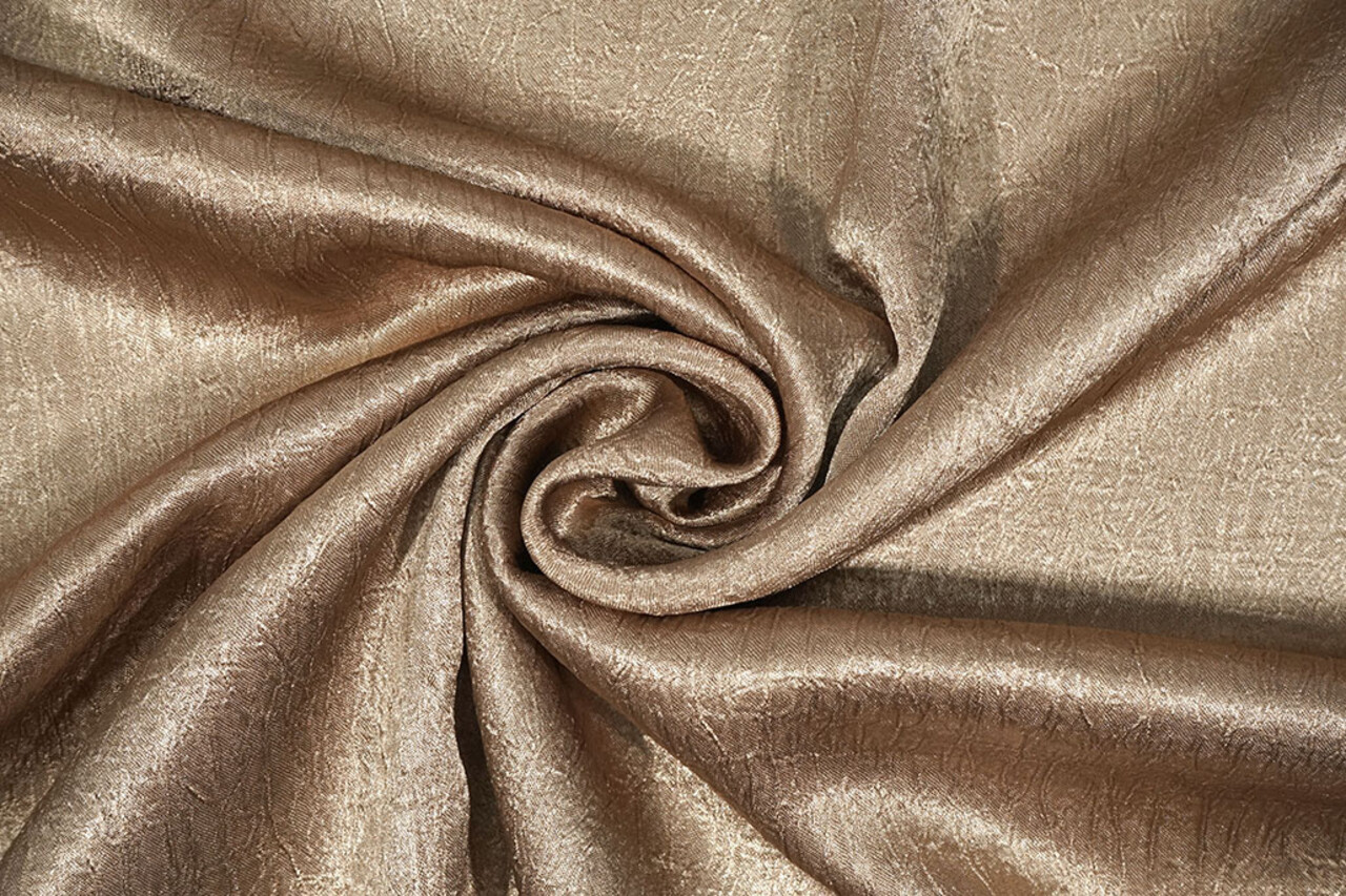 Crinkle Satin Taupe
