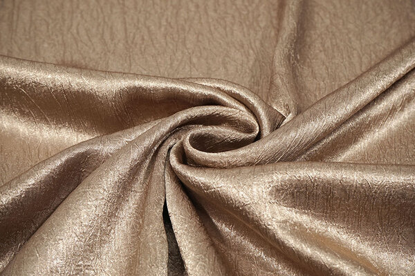 Crêpe Froissé Satin Taupe