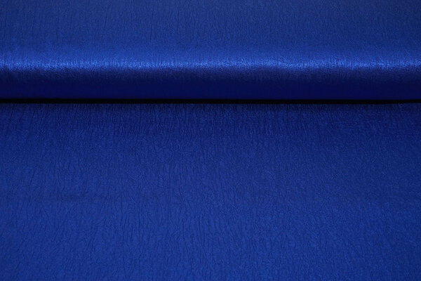 Crinkle Satin Cobalt Blue