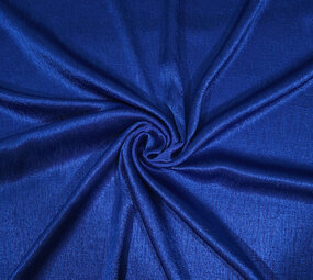 Crinkle Satin Cobalt Blue