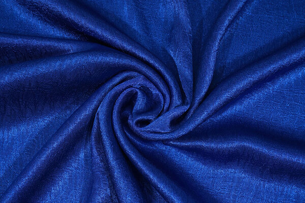 Crinkle Satin Kobaltblau