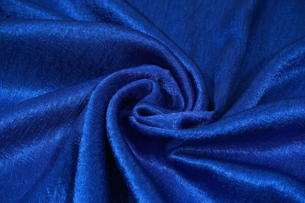 Crêpe Froissé Satin Bleu Cobalt Crêpe Froissé Satin Bleu Cobalt