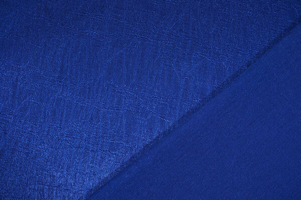 Crêpe Froissé Satin Bleu Cobalt Crêpe Froissé Satin Bleu Cobalt