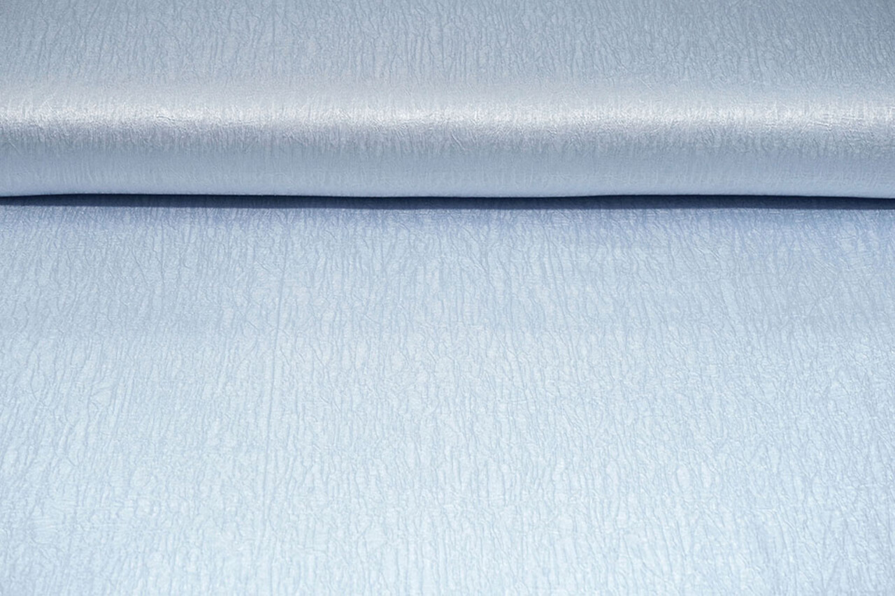 Crinkle Satin Lavendel Babyblau