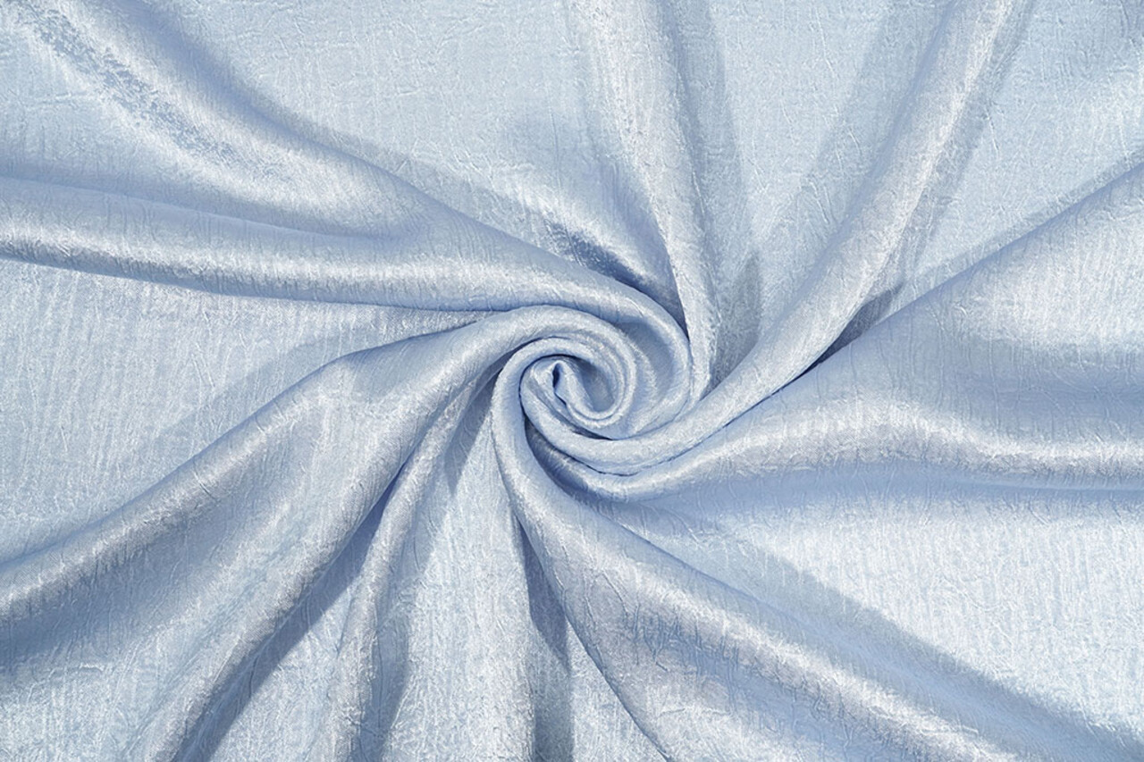 Crinkle Satin Lavendel Babyblau