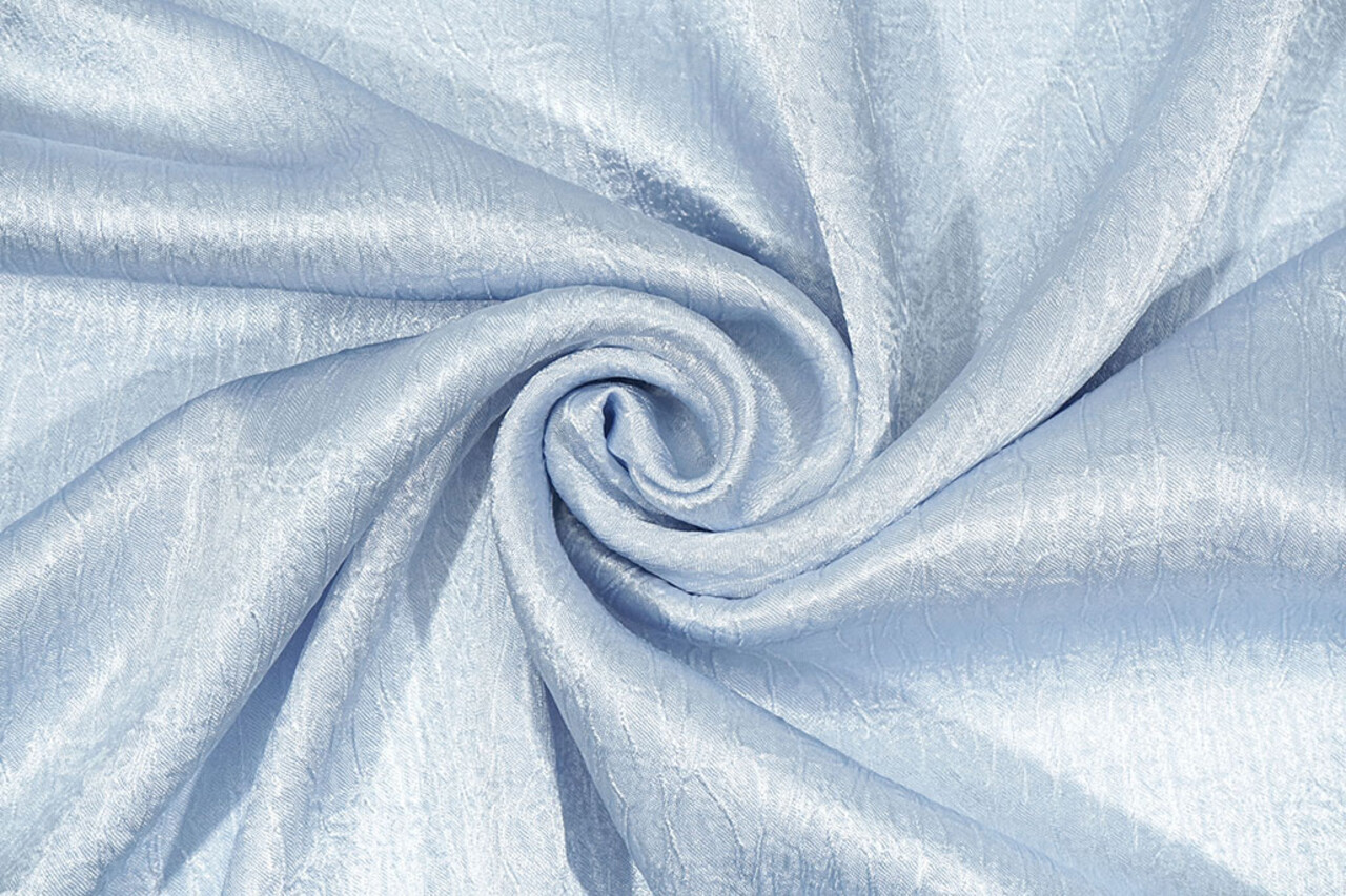 Crinkle Satin Lavendel Babyblau