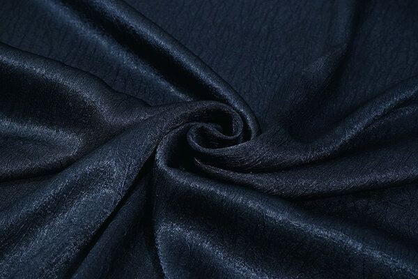 Crinkle Satin Navy Blue Crinkle Satin Navy Blue