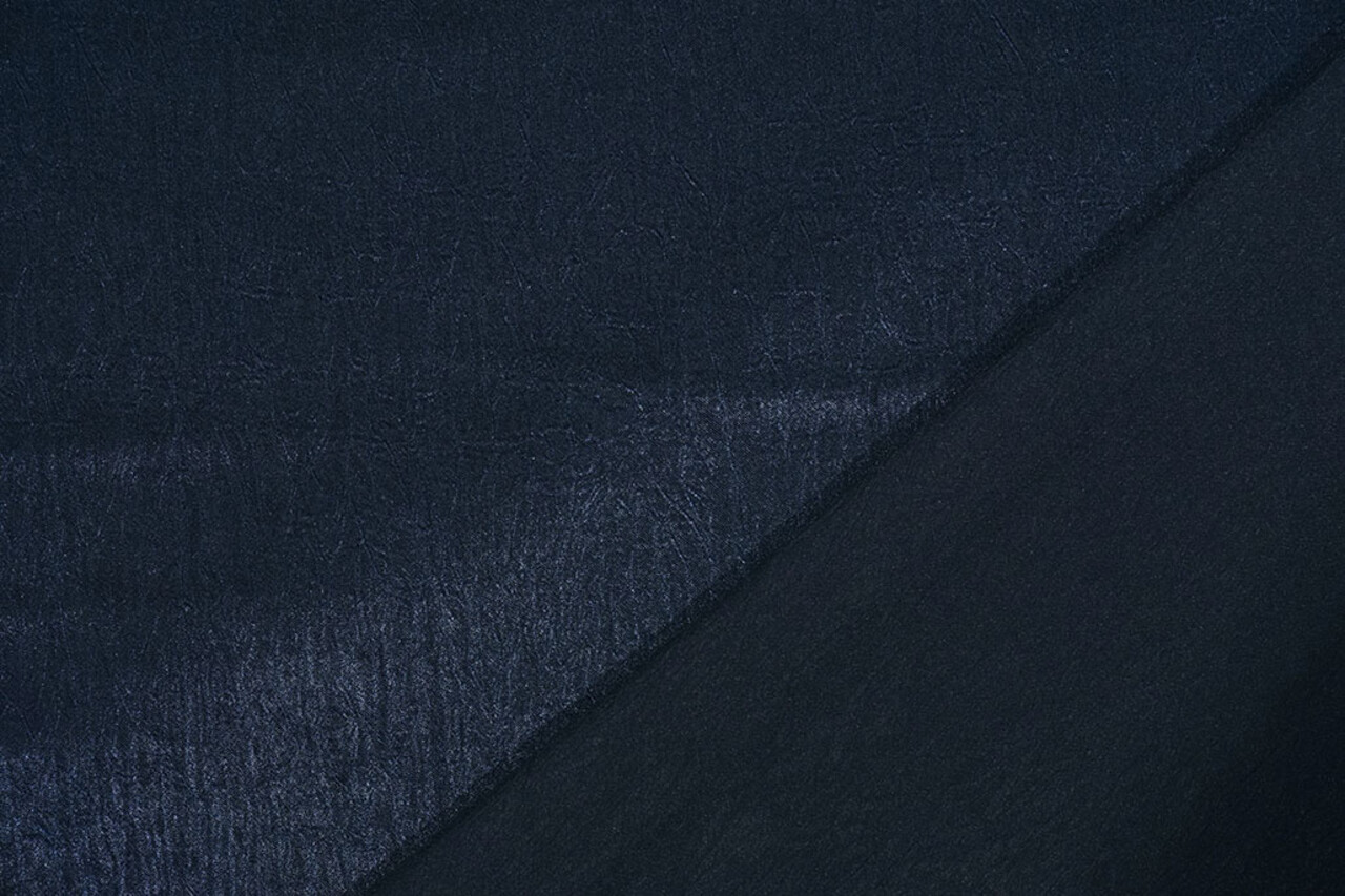Crinkle Satin Marineblau