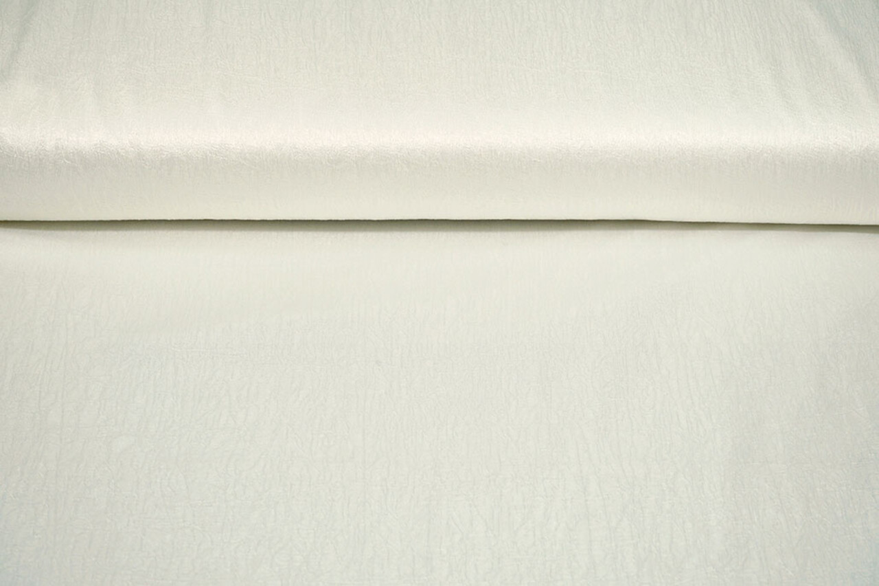 Effetto Stropicciato Raso Bianco Sporco