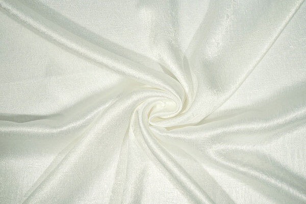 Crinkle Satin Off-White