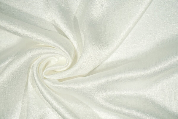 Crinkle Satin Off-White