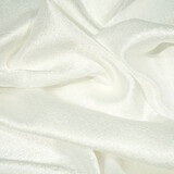 Crêpe Froissé Satin Blanc Cassé