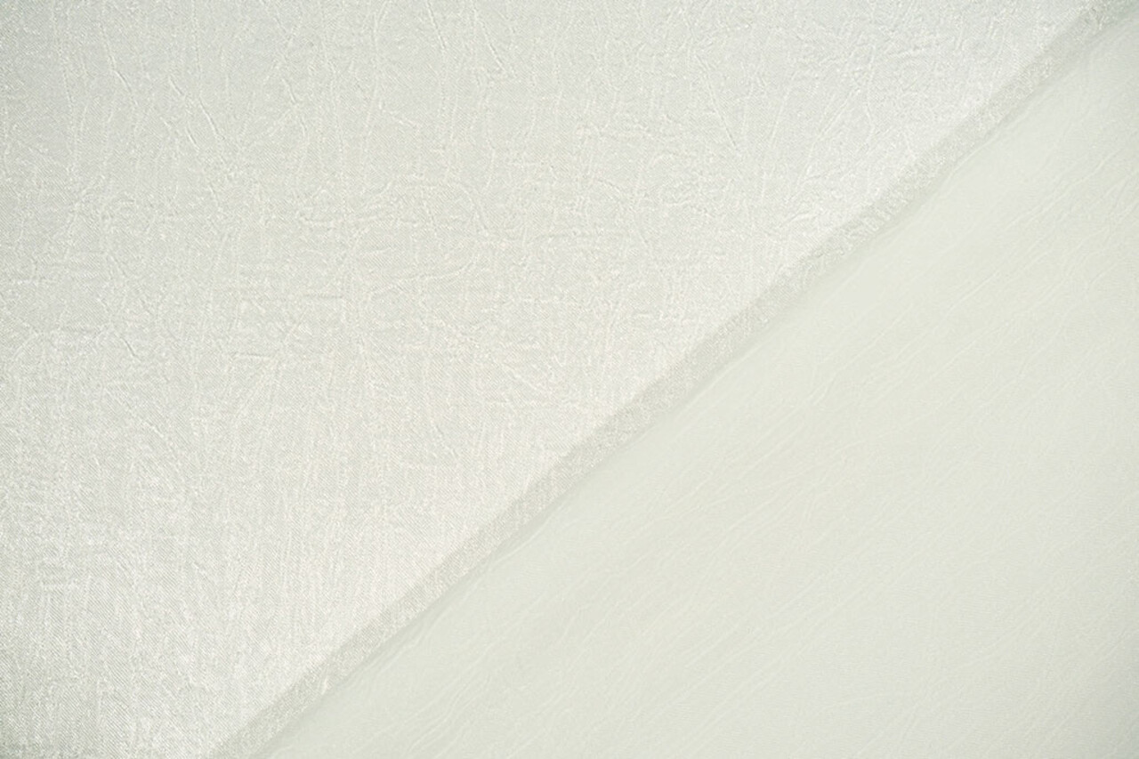 Effetto Stropicciato Raso Bianco Sporco