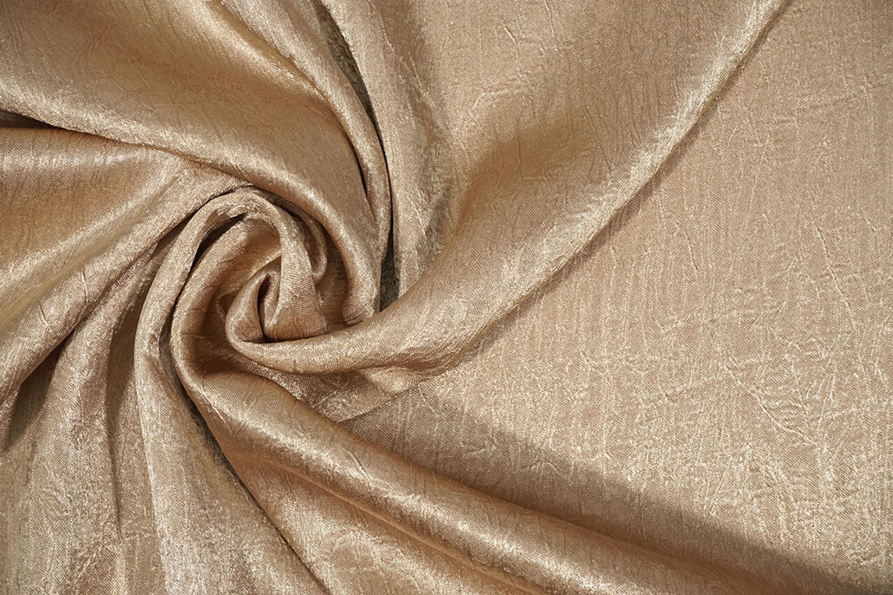 Crinkle  Satin Dunkel Gold