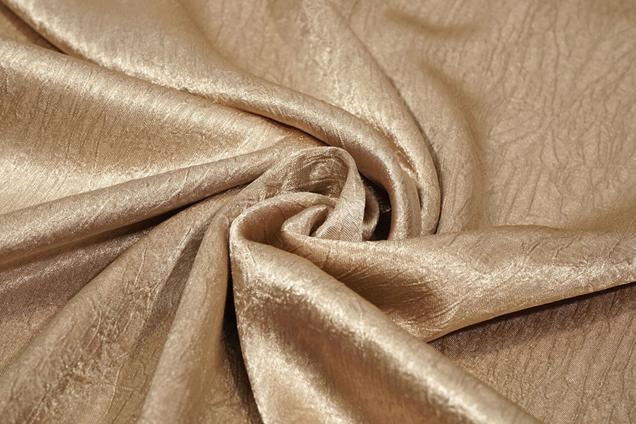 Crinkle Satijn Donker Goud Crinkle Satijn Donker Goud