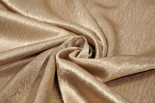 Crinkle  Satin Dunkel Gold