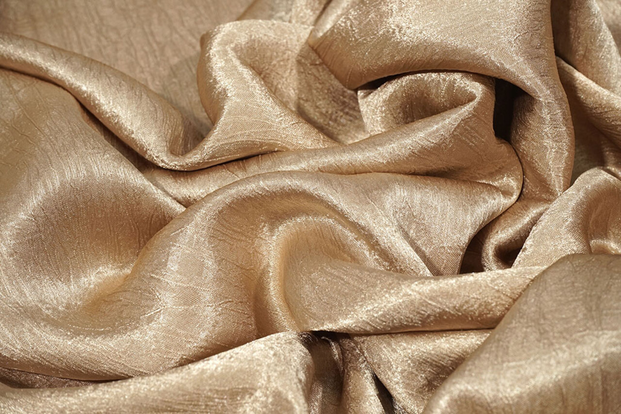 Crêpe Froissé Satin Foncé Or Crêpe Froissé Satin Foncé Or
