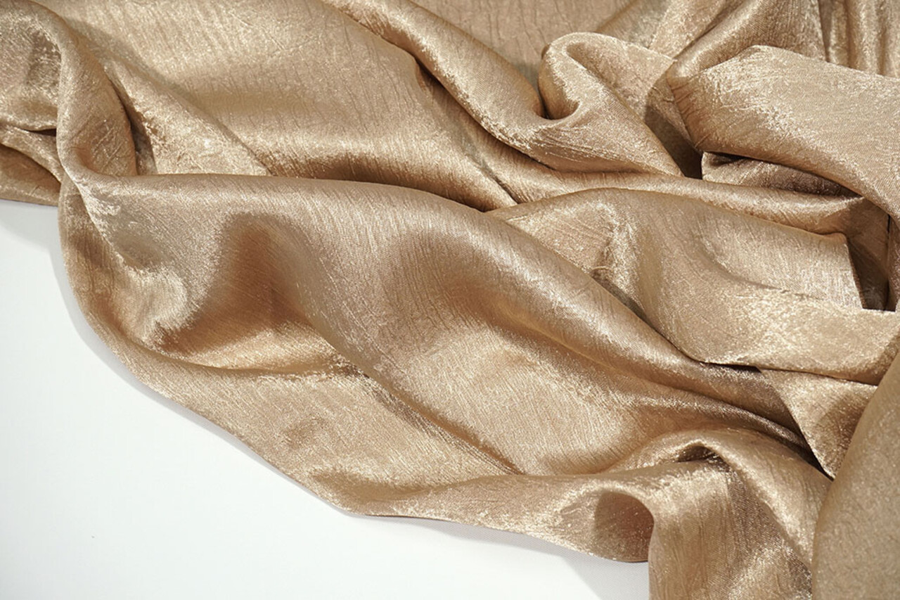 Crinkle  Satin Dunkel Gold