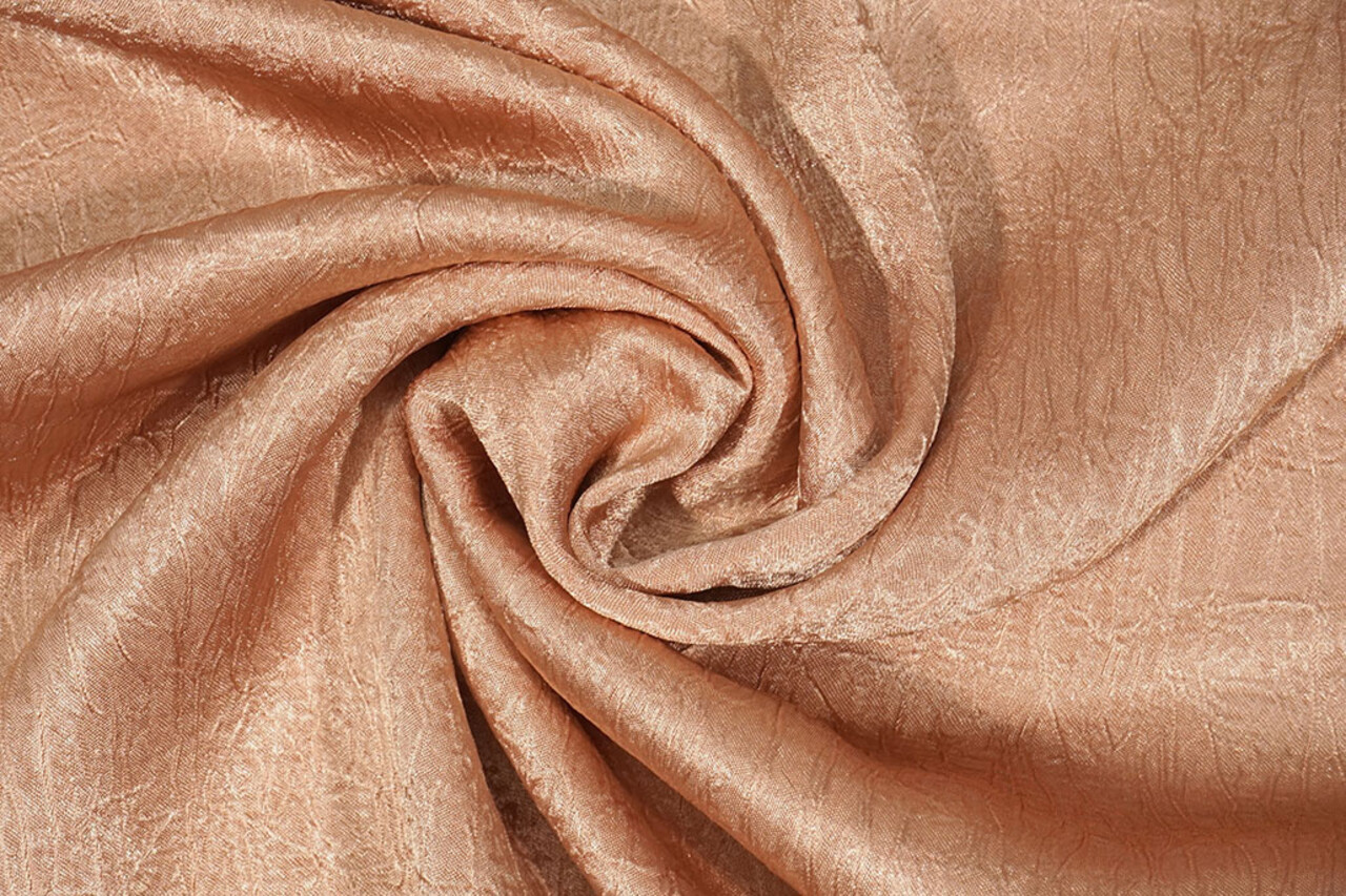 Crinkle  Satin Dark Salmon Pink