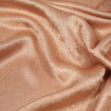 Crêpe Froissé Satin Foncé Saumon Rose