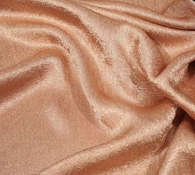 Crinkle  Satin Dunkel LachsRosa Crinkle  Satin Dunkel LachsRosa