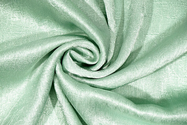 Crêpe Froissé Satin Vert Ancien Clair