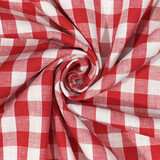 Baumwoll Bauern Karo 1 cm Rot