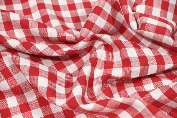 Cotton Gingham Check 1 cm Red