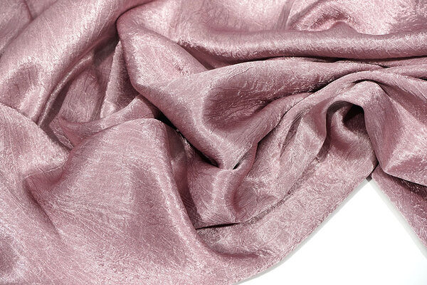 Crêpe Froissé Satin Clair Mauve