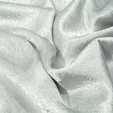 Crinkle  Satin Silber Grau