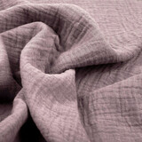 Oeko-Tex®  Double Gauze Fabric Old Lilac