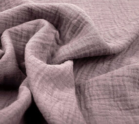 Oeko-Tex®  Double Gauze Fabric Old Lilac Oeko-Tex®  Double Gauze Fabric Old Lilac
