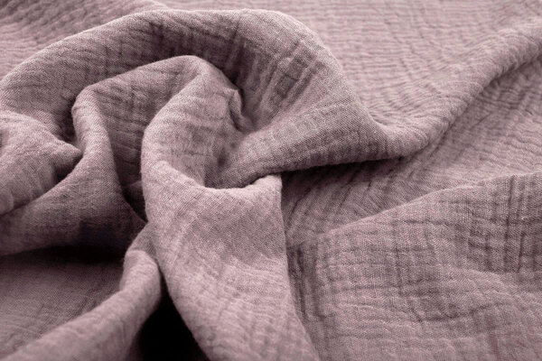 Oeko-Tex® Coton Double Gaze Tissu Ancien Lilas Oeko-Tex® Coton Double Gaze Tissu Ancien Lilas