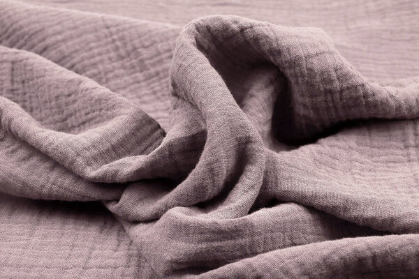 Oeko-Tex® Coton Double Gaze Tissu Ancien Lilas Oeko-Tex® Coton Double Gaze Tissu Ancien Lilas