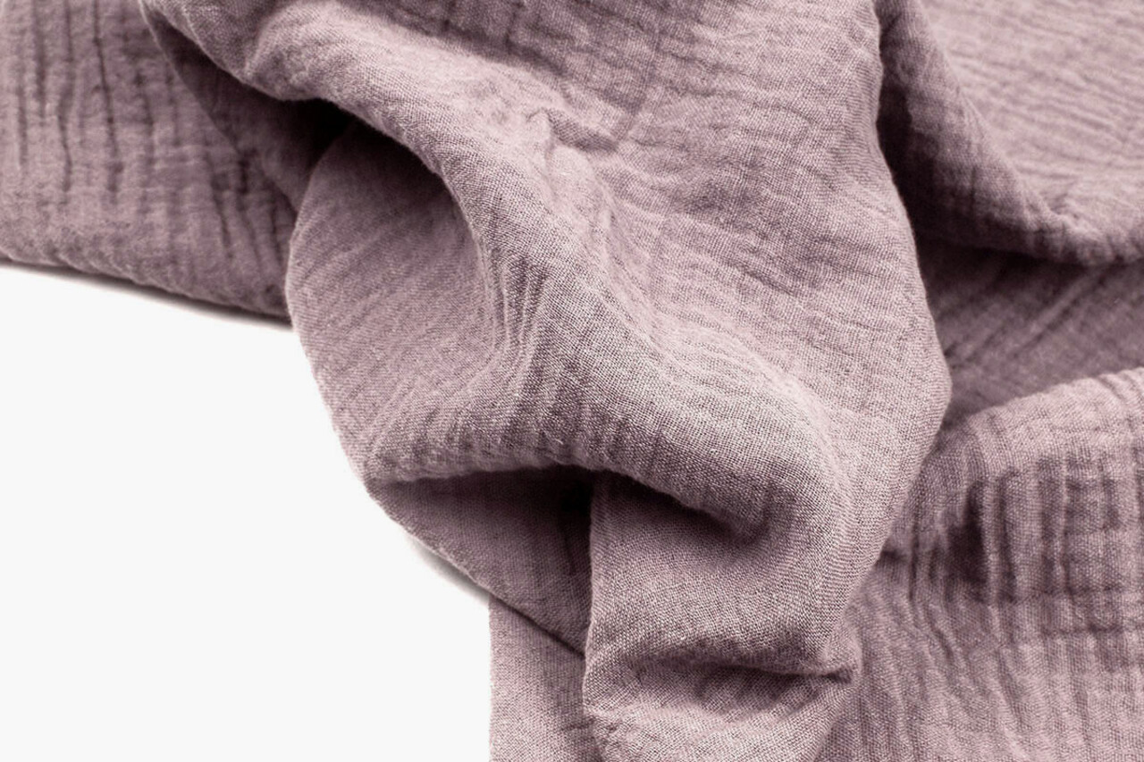 Oeko-Tex®  Double Gauze Fabric Old Lilac Oeko-Tex®  Double Gauze Fabric Old Lilac