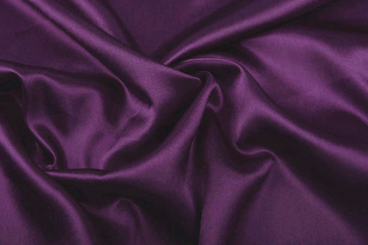 Krepp-Satin Aubergine-Lila Krepp-Satin Aubergine-Lila