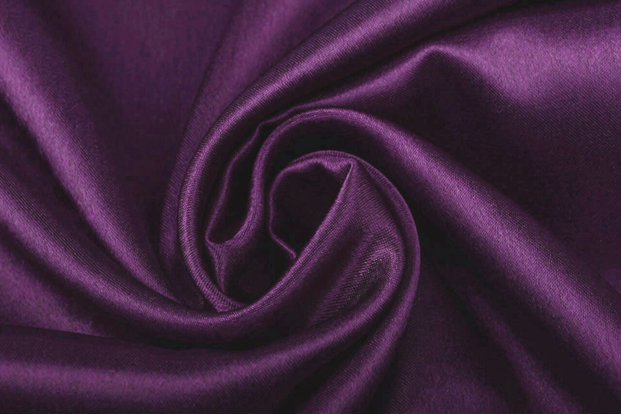 Krepp-Satin Aubergine-Lila Krepp-Satin Aubergine-Lila