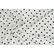 Oeko-Tex® Coton Double Gaze Pois Blanc Noir Oeko-Tex® Coton Double Gaze Pois Blanc Noir