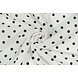 Oeko-Tex® Mussola Pois Bianco Nero Oeko-Tex® Mussola Pois Bianco Nero