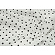 Oeko-Tex® Coton Double Gaze Pois Blanc Noir Oeko-Tex® Coton Double Gaze Pois Blanc Noir