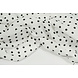 Oeko-Tex® Muselina Puntos Blanco Negro Oeko-Tex® Muselina Puntos Blanco Negro