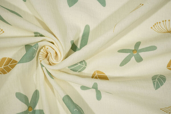 Oeko-Tex®  Baumwoll Musselin Florabun